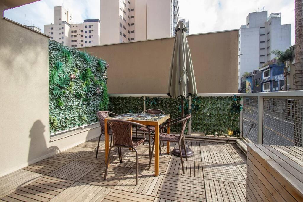 Bhomy Paulista Com Varanda Na Rua Augusta Au101 São Paulo Eksteriør billede